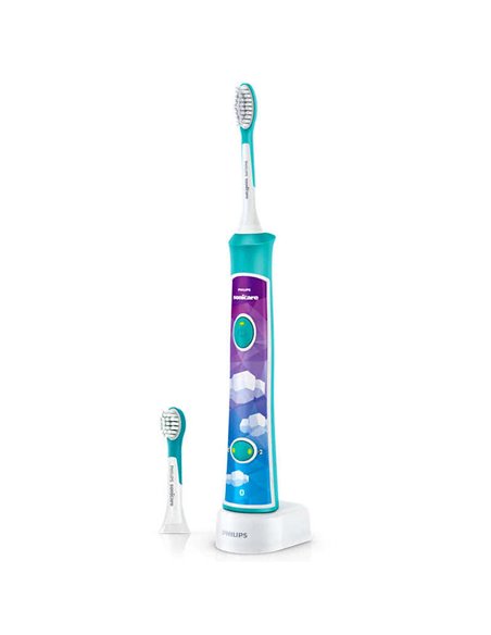Звуковая зубная щетка PHILIPS Sonicare For Kids HX6322/04, Бирюзовый