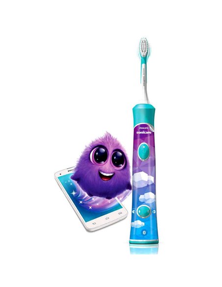 Звуковая зубная щетка PHILIPS Sonicare For Kids HX6322/04, Бирюзовый