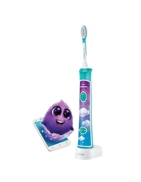 Звуковая зубная щетка PHILIPS Sonicare For Kids HX6322/04, Бирюзовый