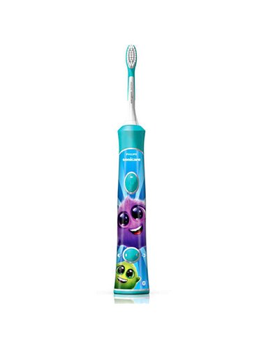 Periuța de dinți electrică sonică PHILIPS Sonicare For Kids HX6322/04, Turcoaz