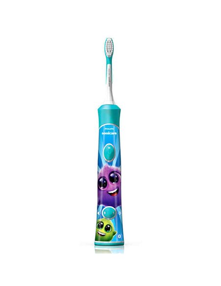 Periuța de dinți electrică sonică PHILIPS Sonicare For Kids HX6322/04, Turcoaz