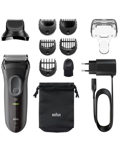 Электробритва мужская BRAUN Series 3 Shave&Style, Чёрный