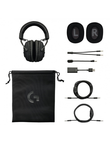 Căști gaming Logitech G Pro X, Cu fir, Negru