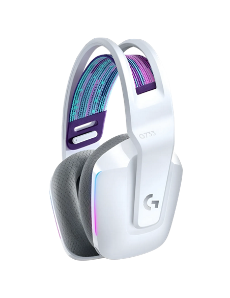 Căști gaming Logitech G733, Wireless/Cu fir, Alb