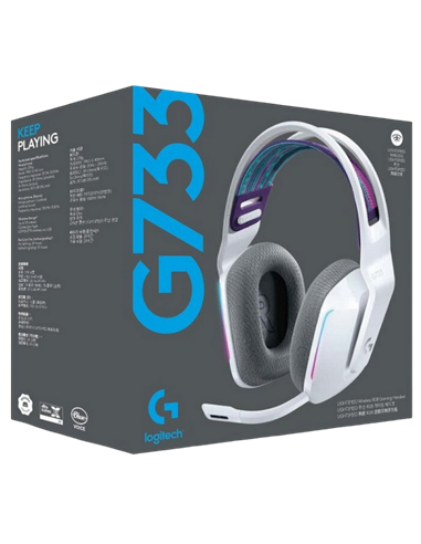 Căști gaming Logitech G733, Wireless/Cu fir, Alb