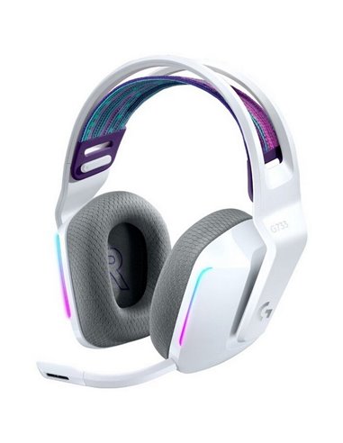 Căști gaming Logitech G733, Wireless/Cu fir, Alb