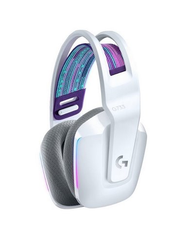 Căști gaming Logitech G733, Wireless/Cu fir, Alb