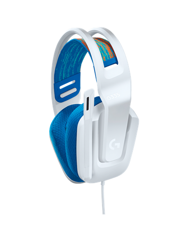Căști gaming Logitech G335, Cu fir, Alb