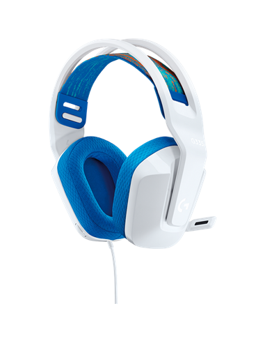 Căști gaming Logitech G335, Cu fir, Alb