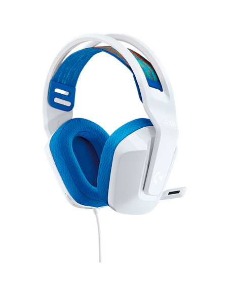 Căști gaming Logitech G335, Cu fir, Alb