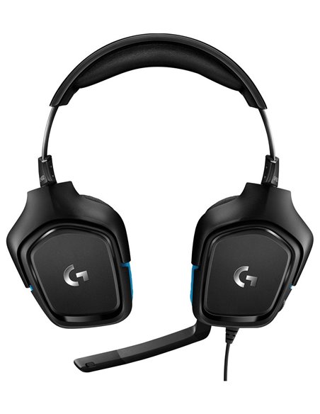 Игровая Гарнитура Logitech G432, Проводной аналоговый, Чёрный/Синий