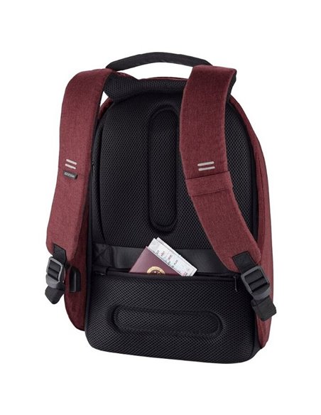 Rucsac pentru Laptop Bobby Hero Small, 13.3", Piele artificială, Roșu