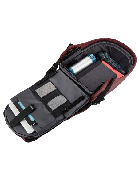 Rucsac pentru Laptop Bobby Hero Small, 13.3", Piele artificială, Roșu