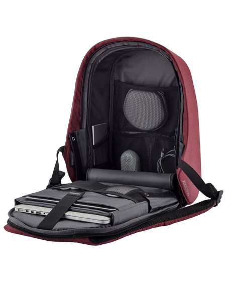 Rucsac pentru Laptop Bobby Hero Small, 13.3", Piele artificială, Roșu