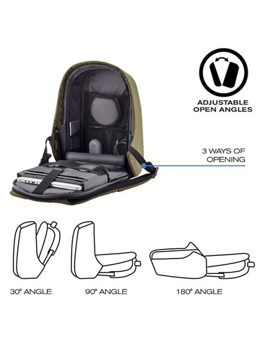 Рюкзак для ноутбука Bobby Hero Small, 13.3", Искусственная кожа, Чёрный
