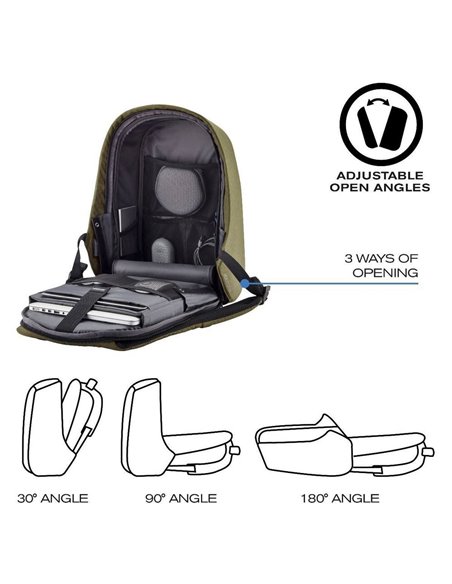 Рюкзак для ноутбука Bobby Hero Small, 13.3", Искусственная кожа, Чёрный