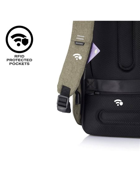 Rucsac pentru Laptop Bobby Hero Small, 13.3", Piele artificială, Negru