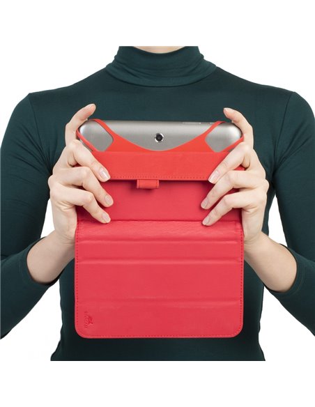 Husă pentru tabletă RivaCase Malpensa, 7", Microfibră, Roșu
