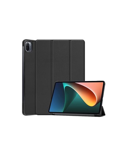 Tablet Case Book PU Leather for Xiaomi Pad 5, Black