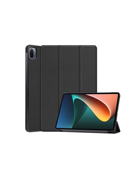 Tablet Case Book PU Leather for Xiaomi Pad 5, Black