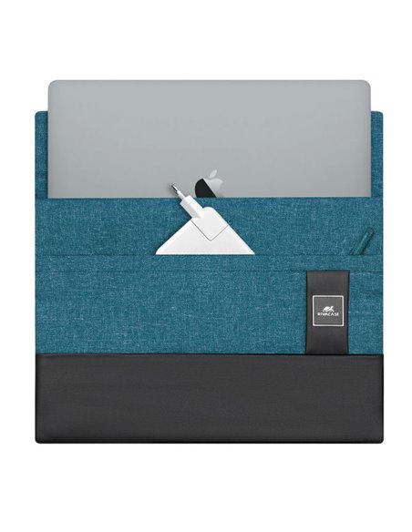 Husă universală pentru Laptop RivaCase Lantau, 13", Poliester, Acvamarin