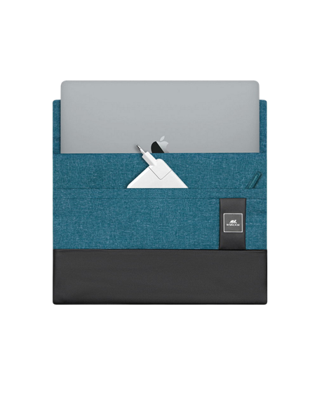 Husă universală pentru Laptop RivaCase Lantau, 13", Poliester, Acvamarin