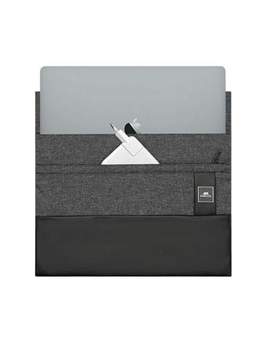 Husă universală pentru Laptop RivaCase Lantau, 15.6", Poliester, Negru