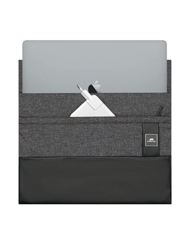 Husă universală pentru Laptop RivaCase Lantau, 15.6", Poliester, Negru