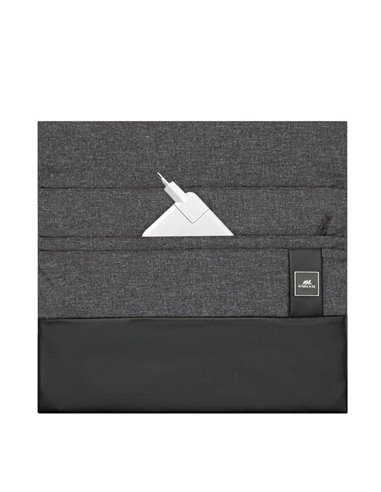 Husă universală pentru Laptop RivaCase Lantau, 15.6", Poliester, Negru