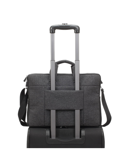 Geantă pentru Laptop Rivacase Lantau, 15.6", Poliester, Negru