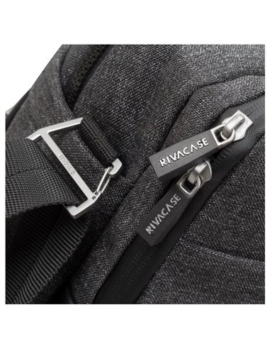Geantă pentru Laptop Rivacase Lantau, 15.6", Poliester, Negru