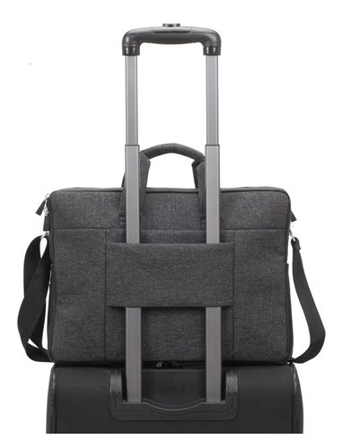 Geantă pentru Laptop Rivacase Lantau, 15.6", Poliester, Negru