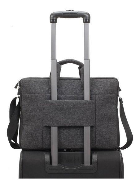 Geantă pentru Laptop Rivacase Lantau, 15.6", Poliester, Negru