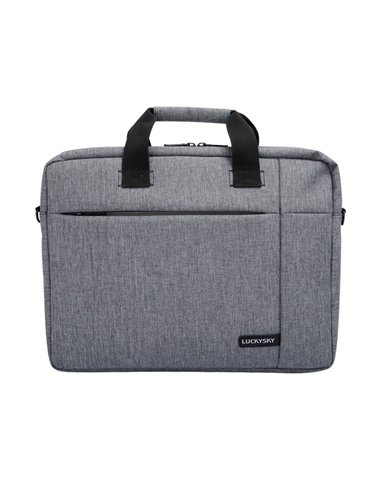 Geantă pentru Laptop Luckysky LSM8870, 15.6", Poliester, Gri