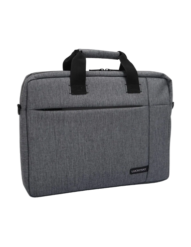 Сумка для ноутбука Luckysky LSM8870, 15.6", Полиэстер, Серый