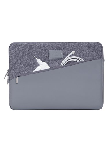 Geantă pentru Laptop RivaCase Egmont, 13.3", Polyester, Gri