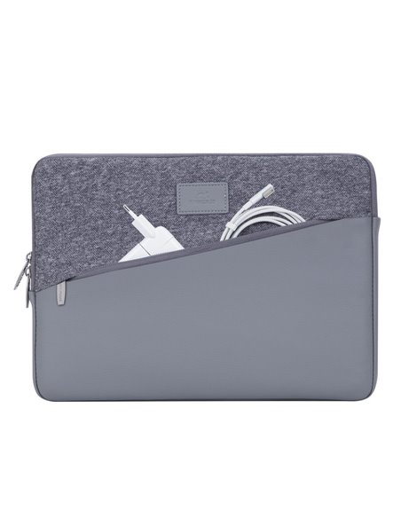 Geantă pentru Laptop RivaCase Egmont, 13.3", Polyester, Gri