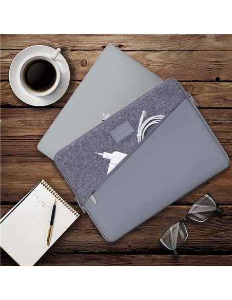 Сумка для ноутбука RivaCase Egmont, 13.3", Polyester, Серый