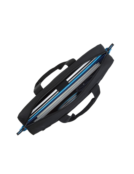 Сумка для ноутбука RivaCase Regent, 16", Полиэстер, Чёрный