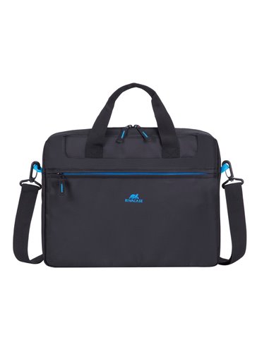 Сумка для ноутбука RivaCase Regent, 15.6", Полиэстер, Чёрный