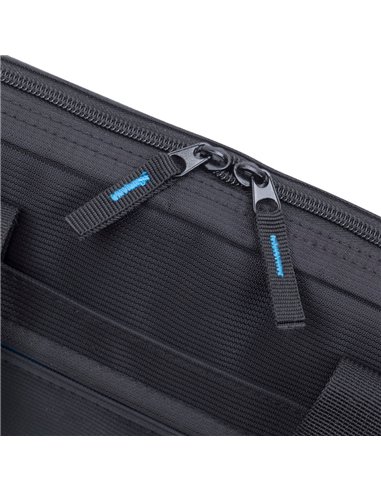 Сумка для ноутбука RivaCase Regent, 15.6", Полиэстер, Чёрный