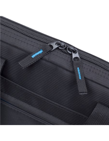 Сумка для ноутбука RivaCase Regent, 15.6", Полиэстер, Чёрный