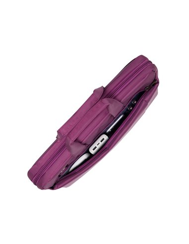 Geantă pentru Laptop RivaCase Central, 15.6", Poliester, Violet