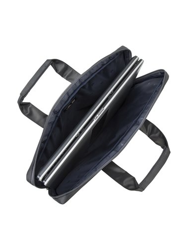 Geantă pentru Laptop Rivacase Central, 17.3", Poliester, Gri