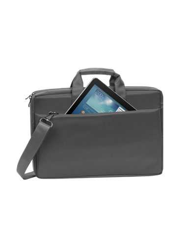 Geantă pentru Laptop Rivacase Central, 17.3", Poliester, Gri