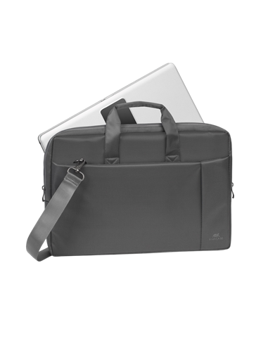 Geantă pentru Laptop Rivacase Central, 17.3", Poliester, Gri