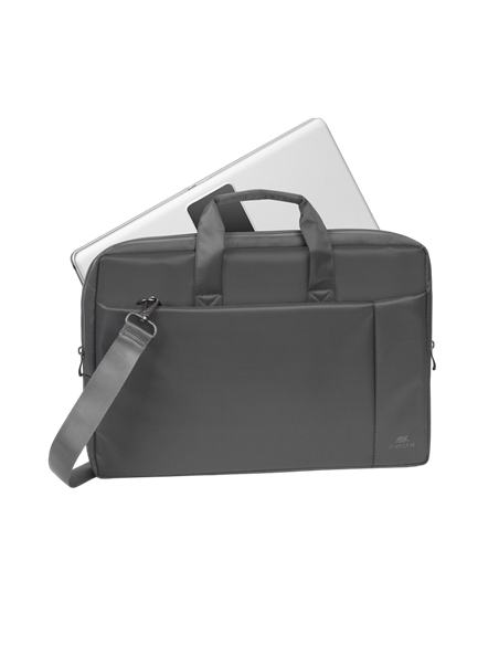 Geantă pentru Laptop Rivacase Central, 17.3", Poliester, Gri