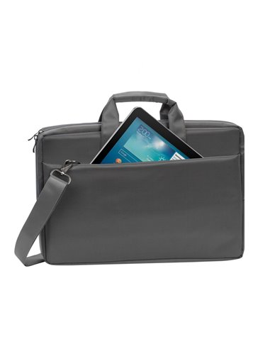 Geantă pentru Laptop Rivacase Central, 17.3", Poliester, Gri