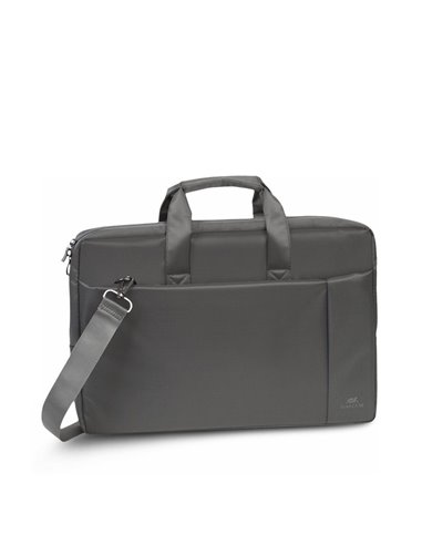 Geantă pentru Laptop Rivacase Central, 17.3", Poliester, Gri
