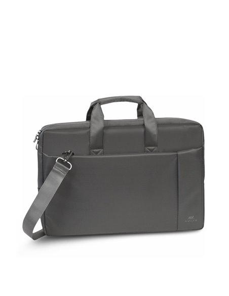 Geantă pentru Laptop Rivacase Central, 17.3", Poliester, Gri